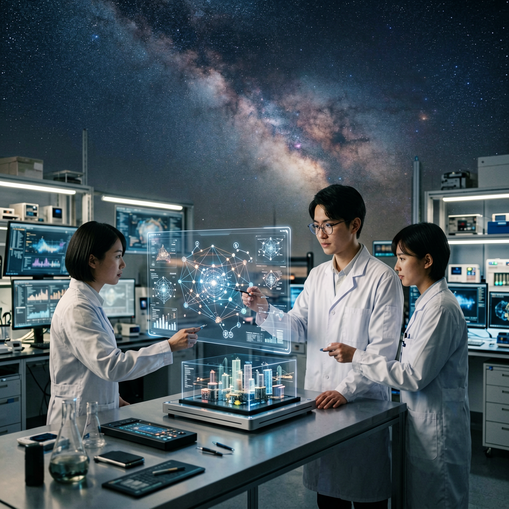 星空中国技术研发场景，展示技术创新与专业开发环境